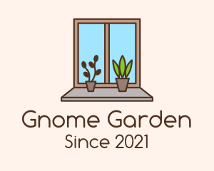 Window Garden Plant logo design