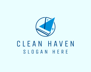 Mop Cleaning Service logo design