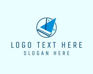 Clean - Mop Cleaning Service logo design
