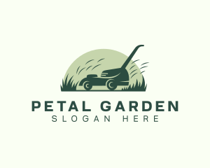 Landscaping Grass Mower logo design