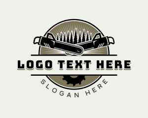 Chainsaw Tree Logging logo