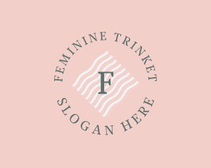 Feminine Cosmetics Makeup Boutique logo design