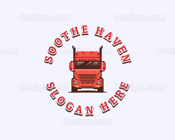 Logistics Cargo Truck Logo