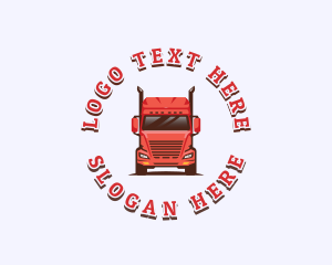 Logistics Cargo Truck logo