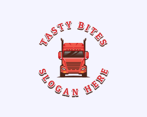 Logistics Cargo Truck Logo