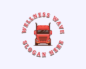 Logistics Cargo Truck Logo