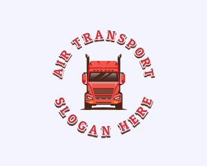 Logistics Cargo Truck logo design