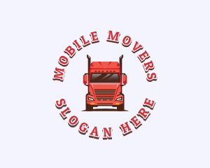 Logistics Cargo Truck logo design