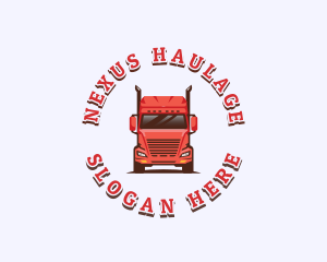 Logistics Cargo Truck logo design