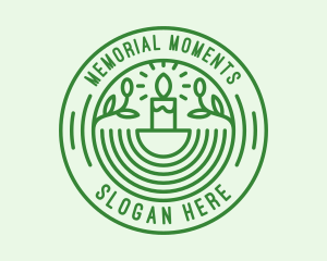 Green Eco Natural Candle logo
