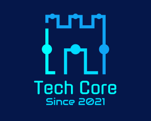 Castle Tech Circle logo design