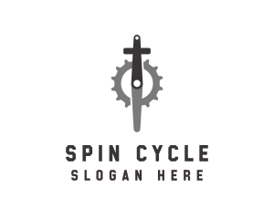 Mechanical Gear Pedal logo design