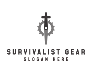 Mechanical Gear Pedal logo design