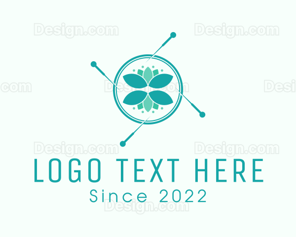 Wellness Needle Leaf Logo