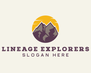 Sunset Mountain Travel logo design