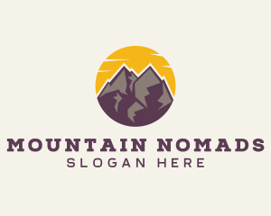 Sunset Mountain Travel logo design