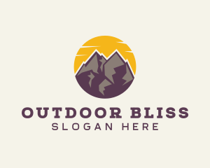 Sunset Mountain Travel logo design