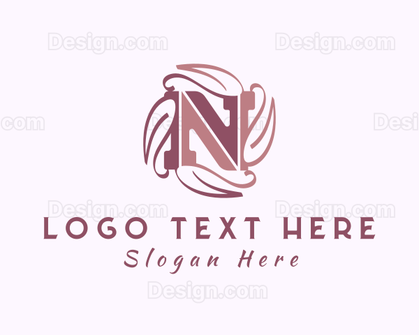 Wellness Boutique Letter N Logo