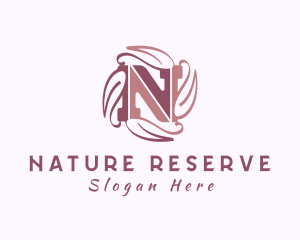 Wellness Boutique Letter N logo design