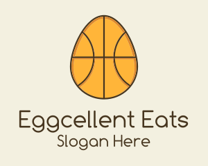 Egg Basketball Ball logo design