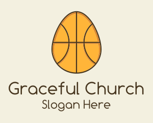 Egg Basketball Ball logo