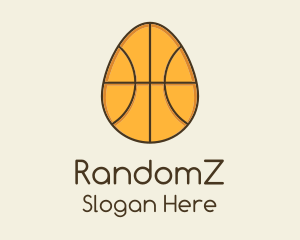 Egg Basketball Ball logo design