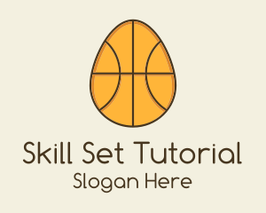 Egg Basketball Ball logo