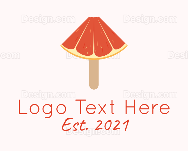 Grapefruit Popsicle Dessert Logo