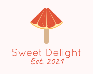 Grapefruit Popsicle Dessert  logo design