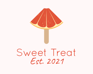Grapefruit Popsicle Dessert  logo design