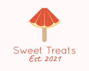 Grapefruit Popsicle Dessert  logo design