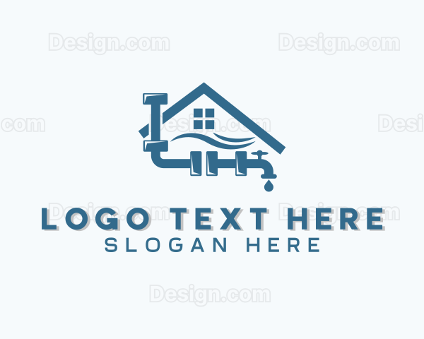 Faucet Plumbing Pipe Logo