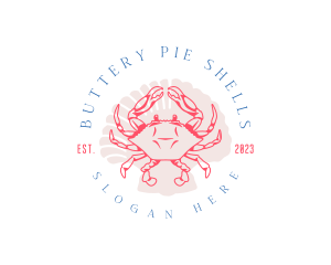 Crustacean Crab Shell logo design