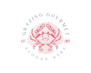 Crustacean Crab Shell logo design