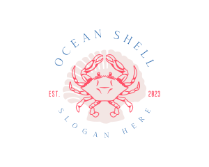 Crustacean Crab Shell logo design