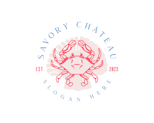 Crustacean Crab Shell logo design