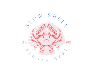 Crustacean Crab Shell logo design