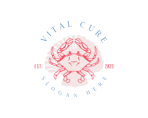 Crustacean Crab Shell logo design