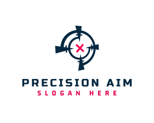 Crosshair Target Aim logo design