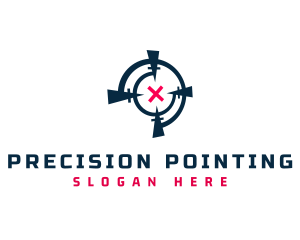 Crosshair Target Aim logo design