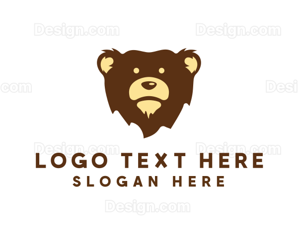 Grizzly Bear Animal Logo