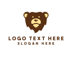 Grizzly Bear Animal logo