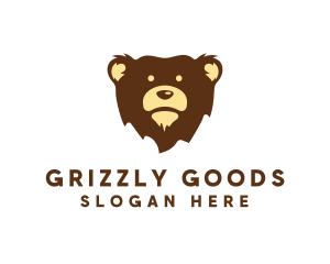 Grizzly Bear Animal logo