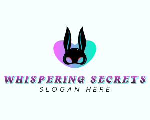 Bunny Stripper Mask logo design