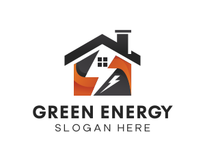 Electric House Energy logo design