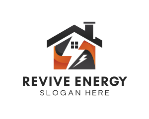 Electric House Energy logo design