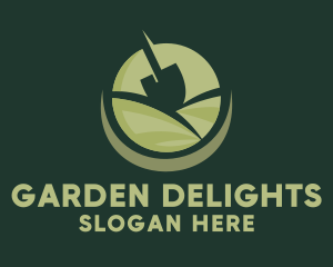 Nature Garden Shovel  logo design