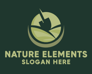 Nature Garden Shovel  logo design