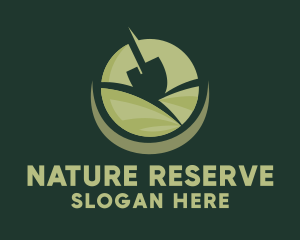 Nature Garden Shovel  logo design