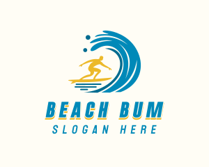 Ocean Surfing Tide logo design